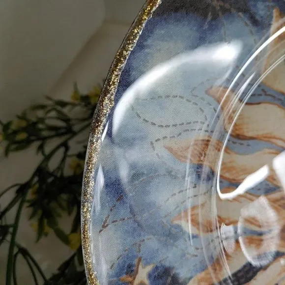 Sun Reverse Decoupage Decorative Plate - Picture 4 of 9